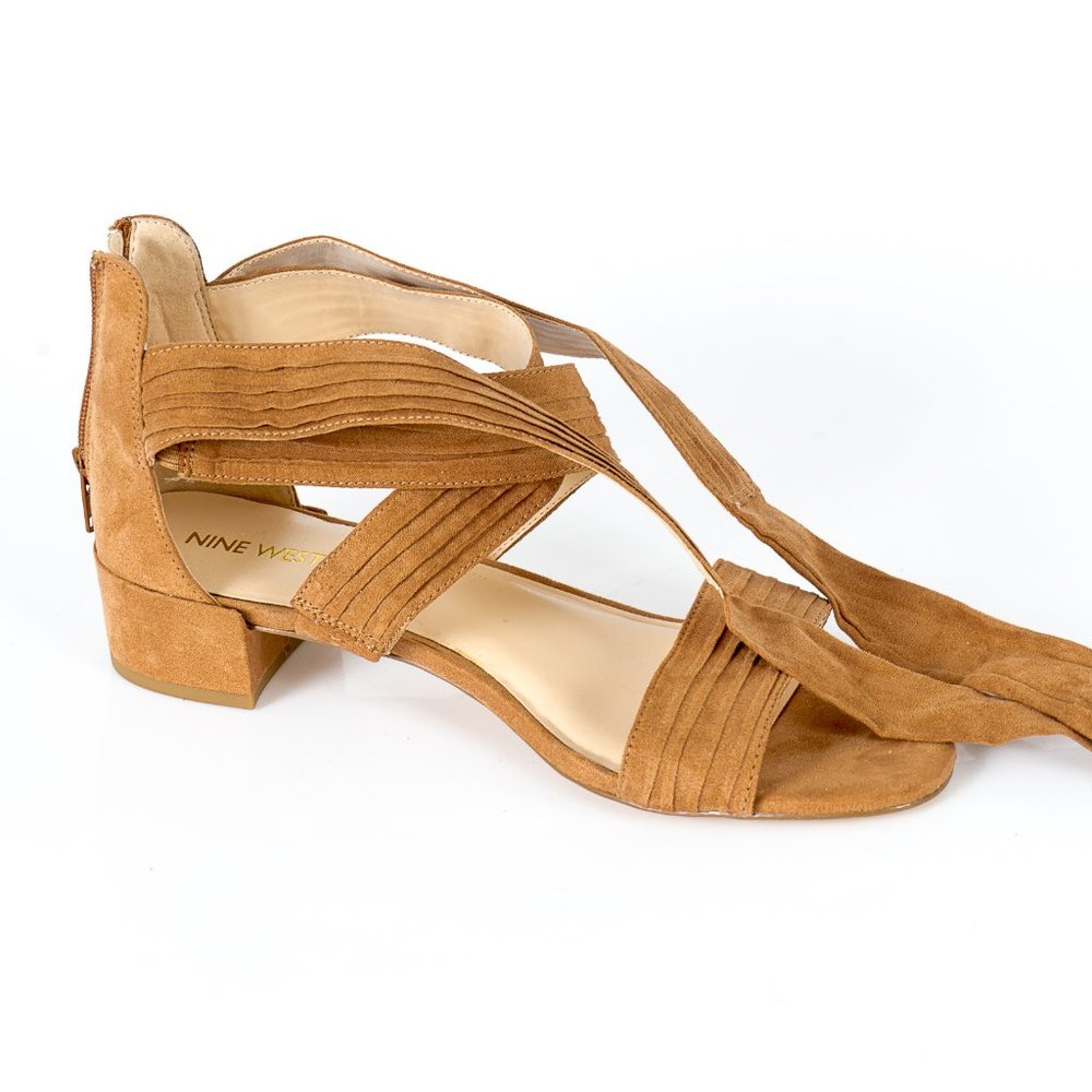 NWT Nine West Ultrasuede ankle wraps - 10